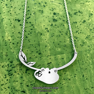 Sloth Necklace by Close 2 UR Heart