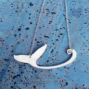 Whale Tail Necklace by Close 2 UR Heart