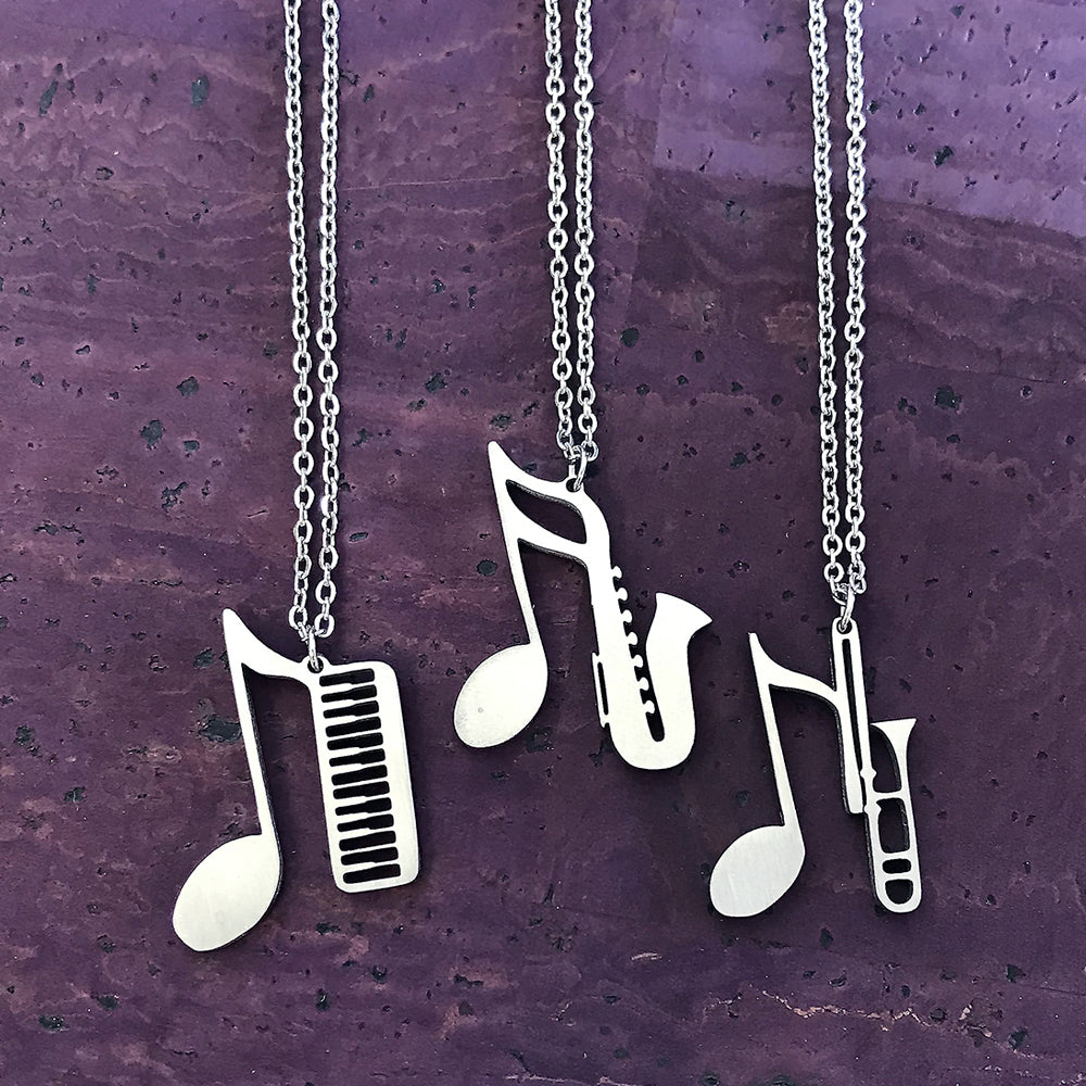 Piano, Saxophone or Trombone Necklace