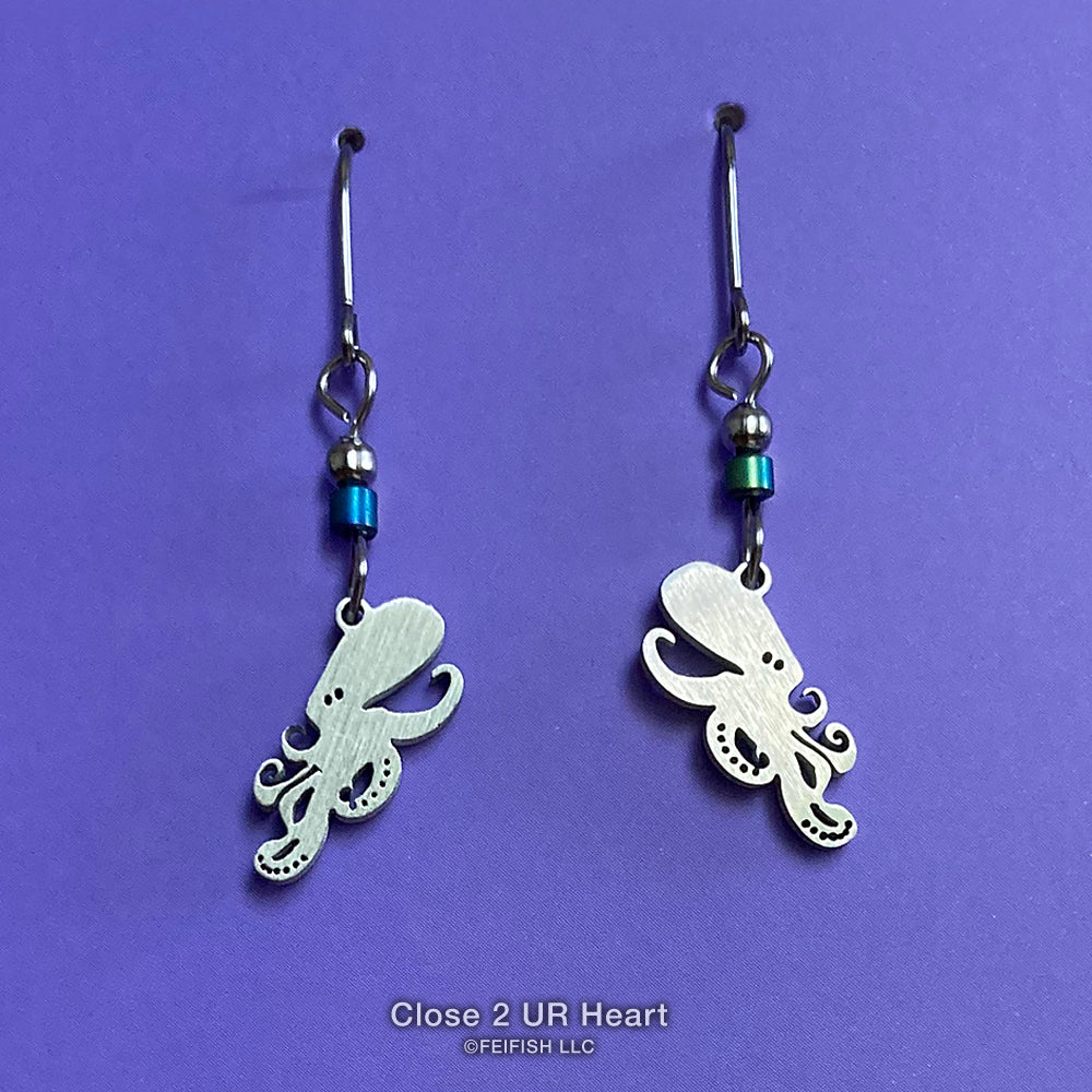 Octopus Stainless Steel Earrings