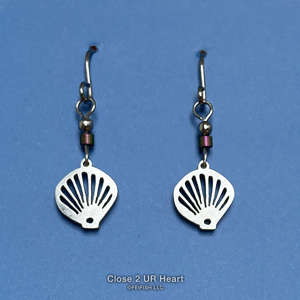 Sea Shell Stainless Steel Earrings