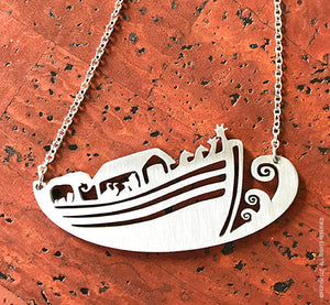 Noah's Ark Stainless Steel Necklace