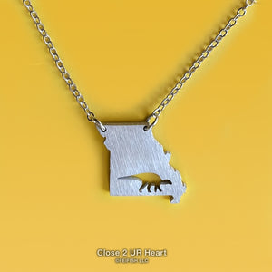 Missouri State Map Necklace