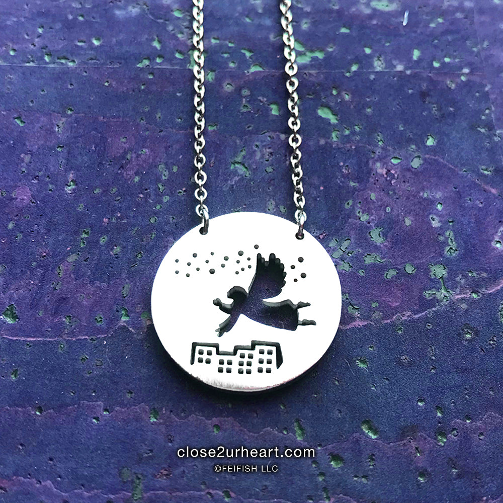 Angel Watching Over Us Necklace