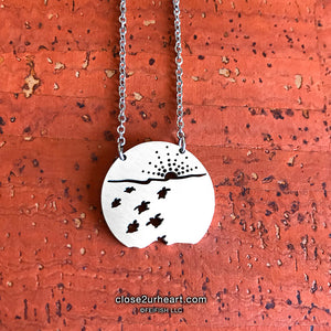 New Beginnings Necklace, Baby Sea Turtles Race to The Ocean